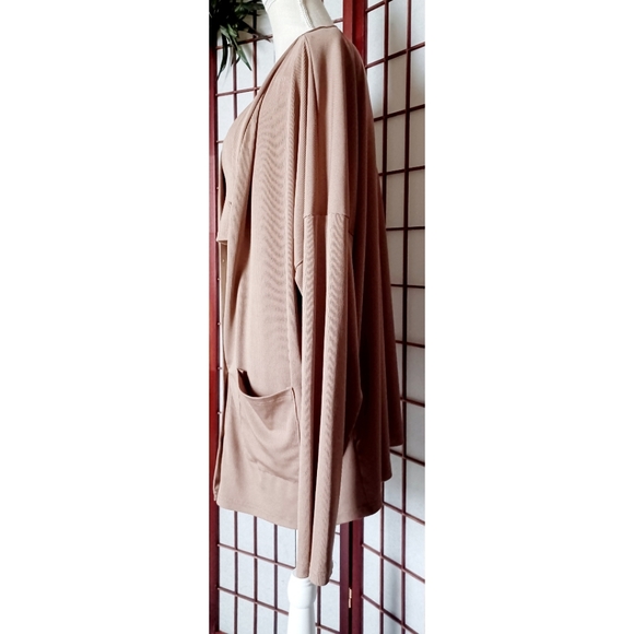 Shein Curve Plus Size Ribbed Open Edit 3-Piece So Soft Rib Cardigan Lounge Set - Picture 6 of 16